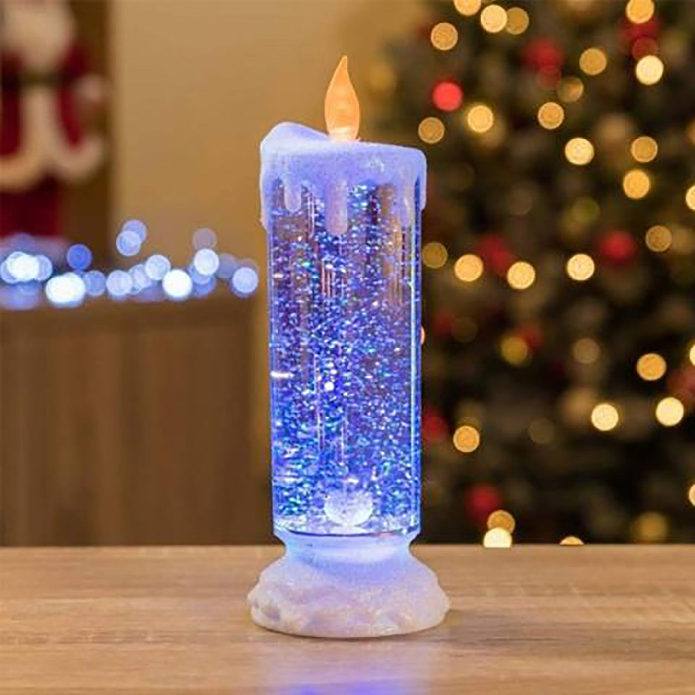 Color Changing LED Crystal Glitter Candle
