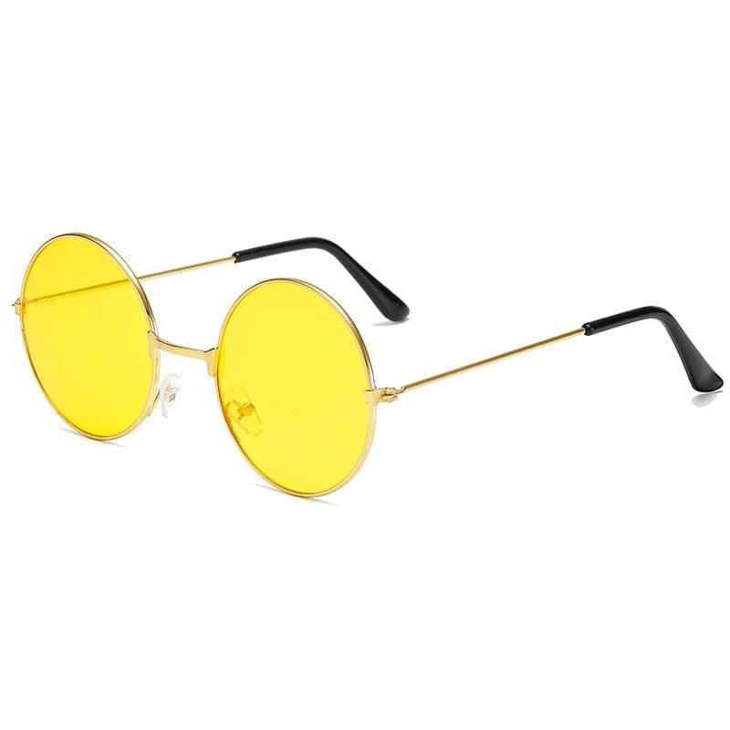 Gafas de sol - Gafas de sol unisex redondas retro Prince Vintage con círculo reflectante