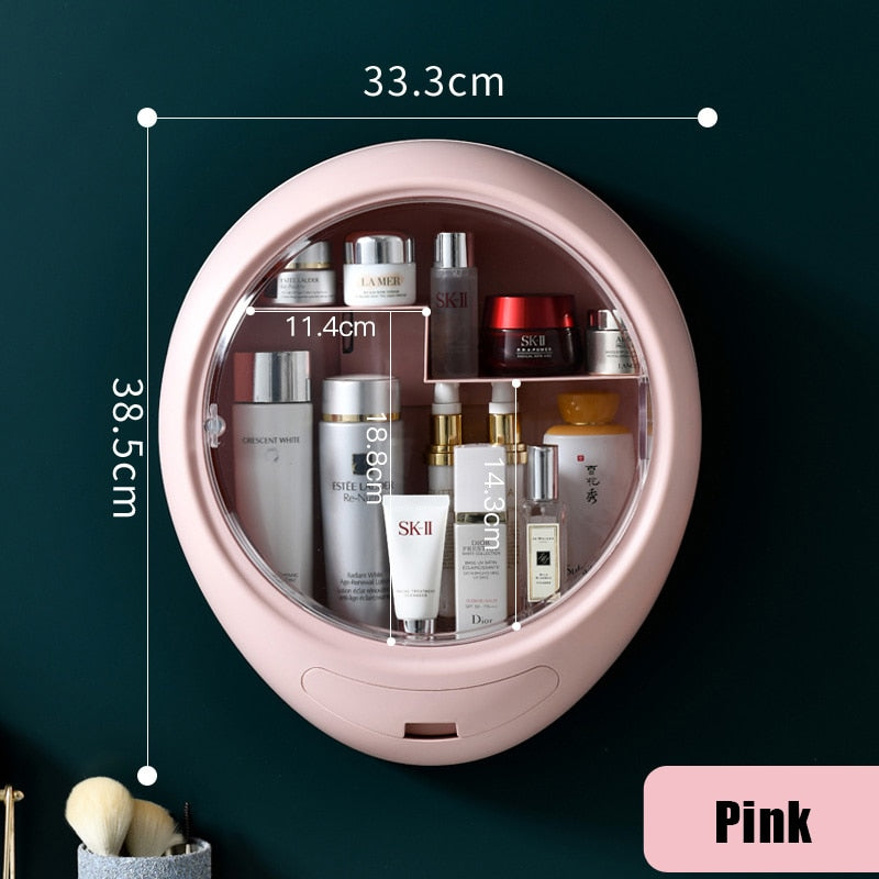 Wall-mounted Large-Capacity Makeup Jewelry Cosmetic Storage Box