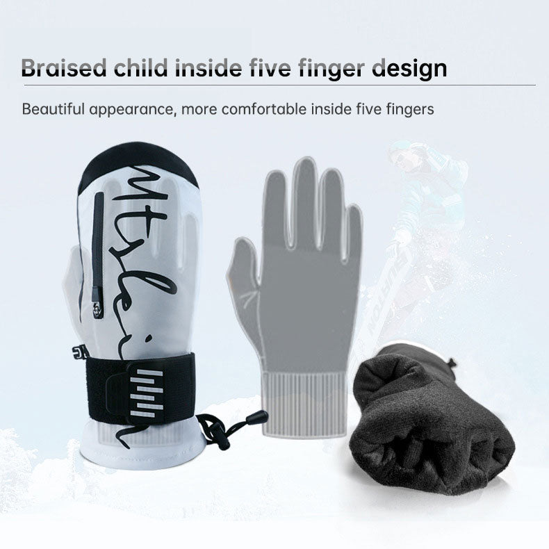 Gloves - Unisex Warm And Shock Absorption Touch Screen Ski Gloves