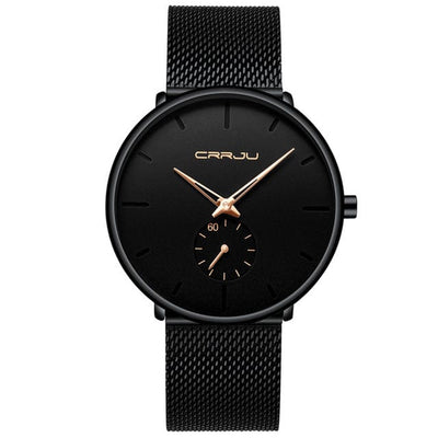 Men's Watch - Luxury Mesh Steel Sport Watch - GiddyGoatStore