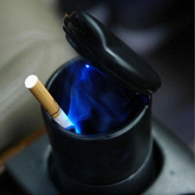 Portable Car Blue LED Light Smokeless Ashtray