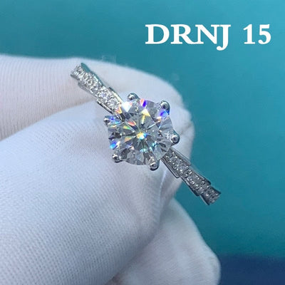 Ring - Women's Eight Heart Eight Arrow Six Claw Moissanite Zircon Wedding Ring