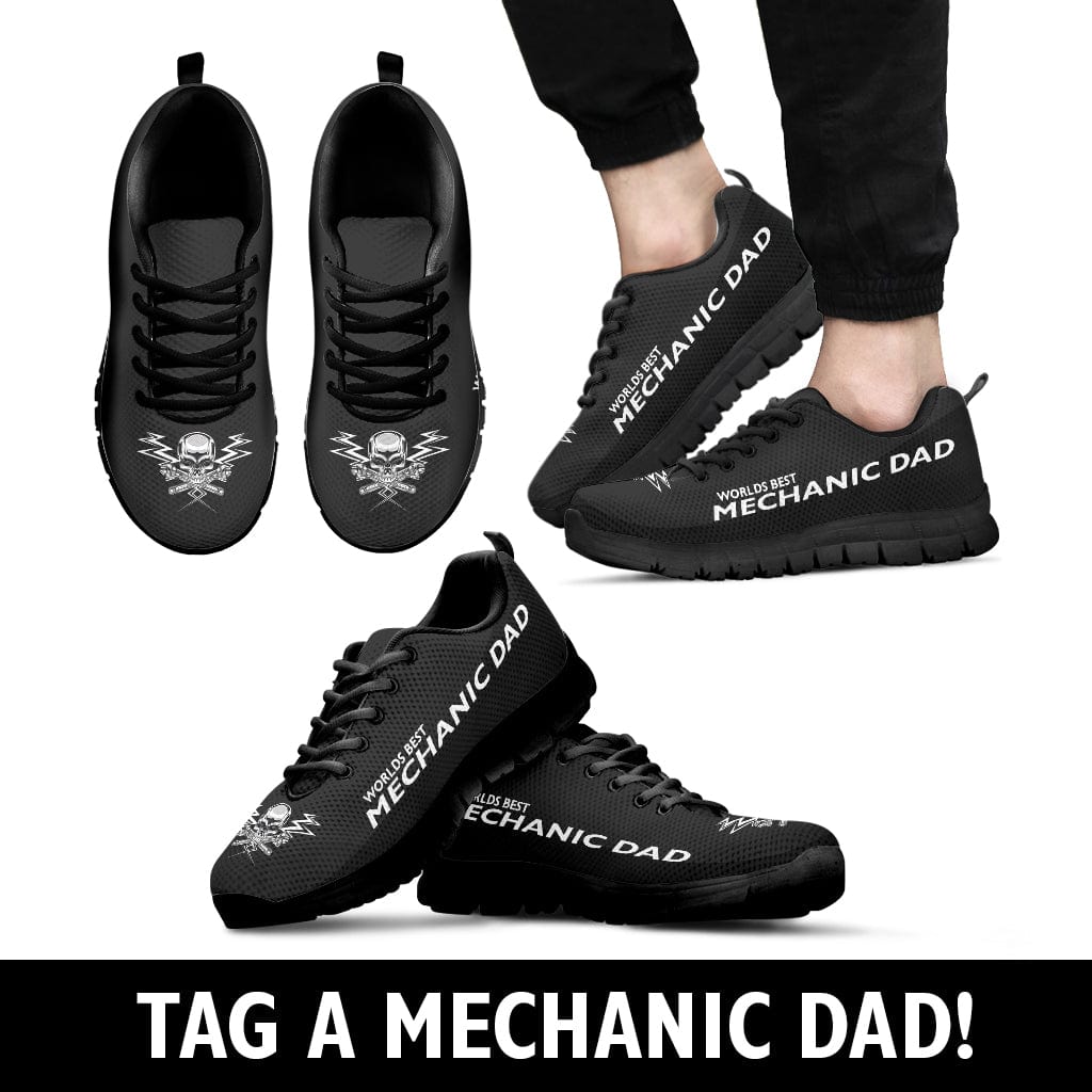 Men's Sneakers - Epic Mechanic Dad Sneakers - GiddyGoatStore