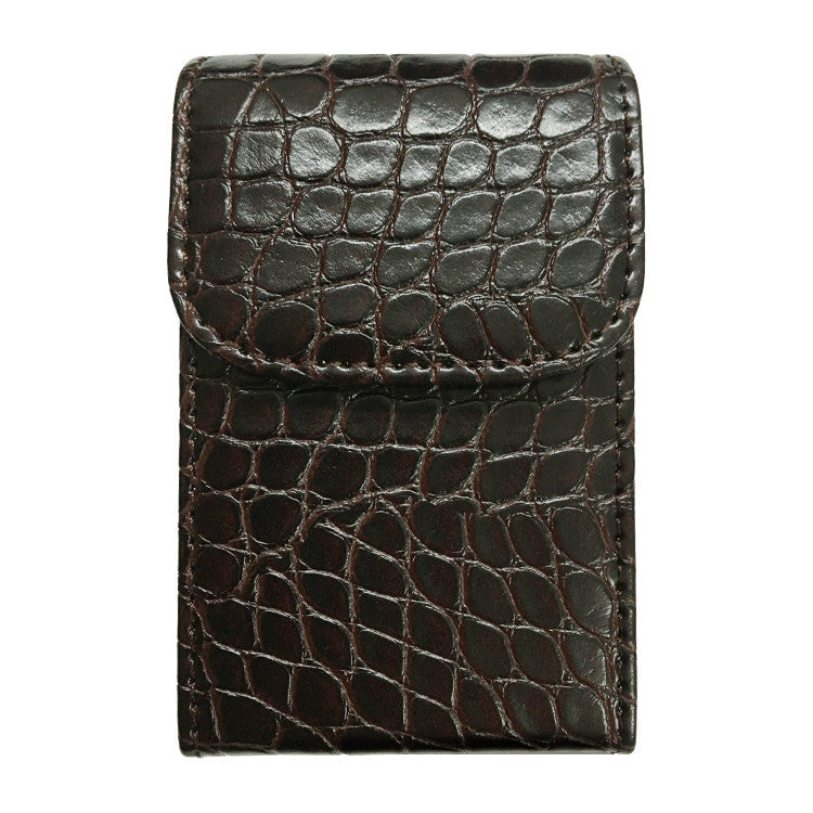 Aluminum Leather Cigarette Case Wallet