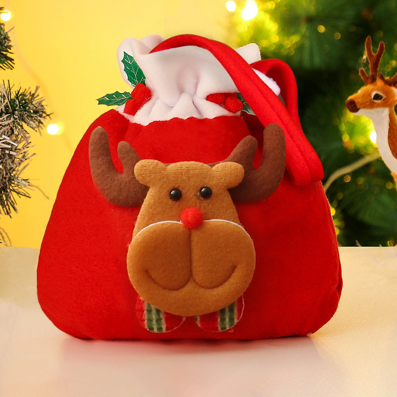 Christmas Gift Bags Flannel Candy Decorative Bags