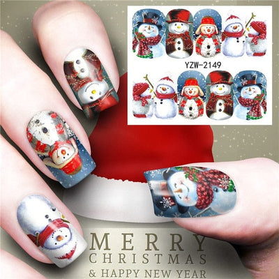 Christmas Nail Stickers - GiddyGoatStore