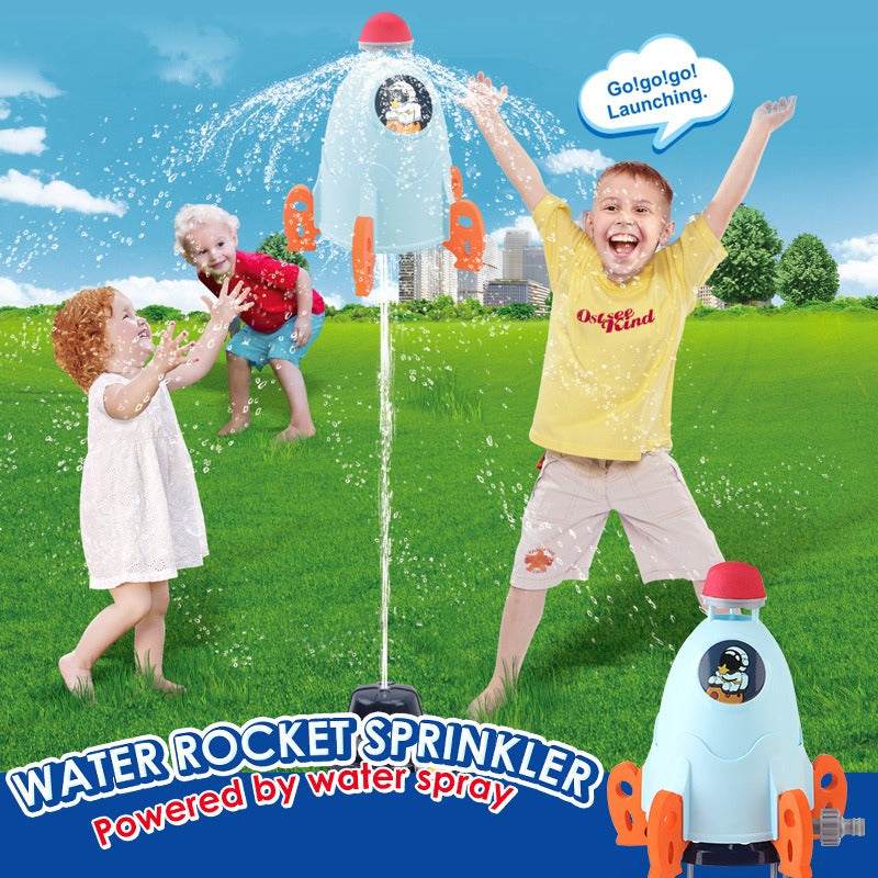 Lift-Off Space Rocket Sprinkler Spray Water Toy