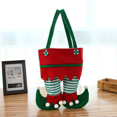 Christmas Cute Elf Feet Gift Bag