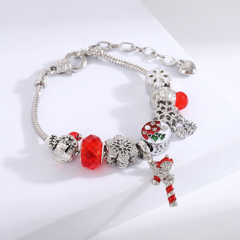 Christmas Bracelet - Beaded Xmas Bracelet