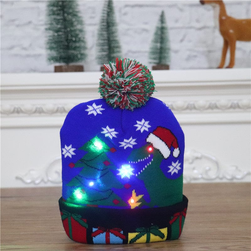 Christmas - LED Luminous Knitted Colorful Christmas Hat