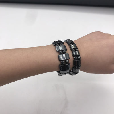 Black Stone Magnetic Bracelet - GiddyGoatStore