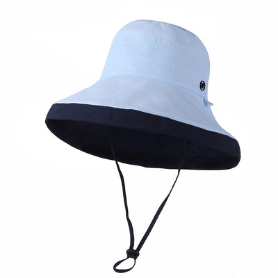 Women's - Ice Silk Big Edge Double-Sided Fisherman Sunscreen Sun Hat
