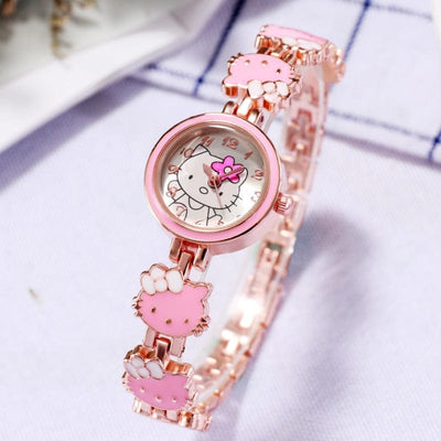 Watch - Women's Hello Kitty Replica Cat Steel Strap Quartz Watch