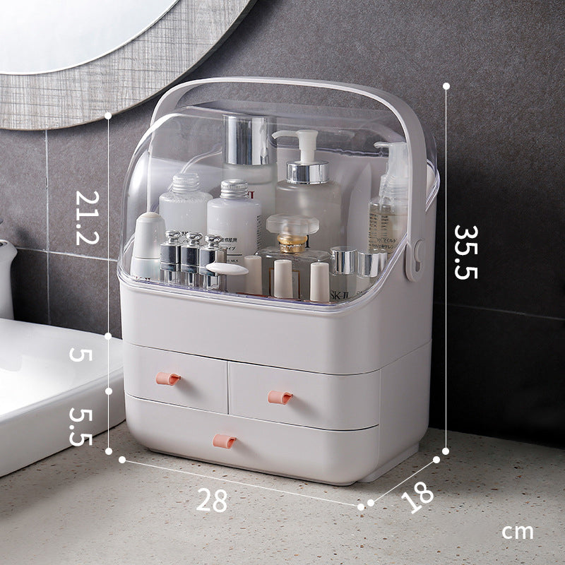 Dust-proof Large-Capacity Cosmetics Makeup Storage Box