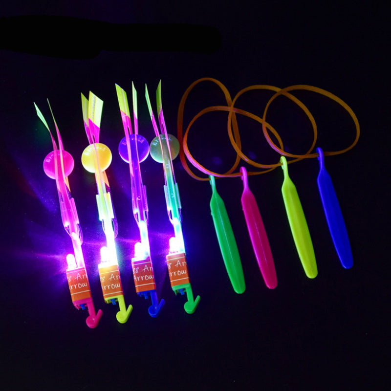 Kids Flying Glowing Arrow Sling Shot