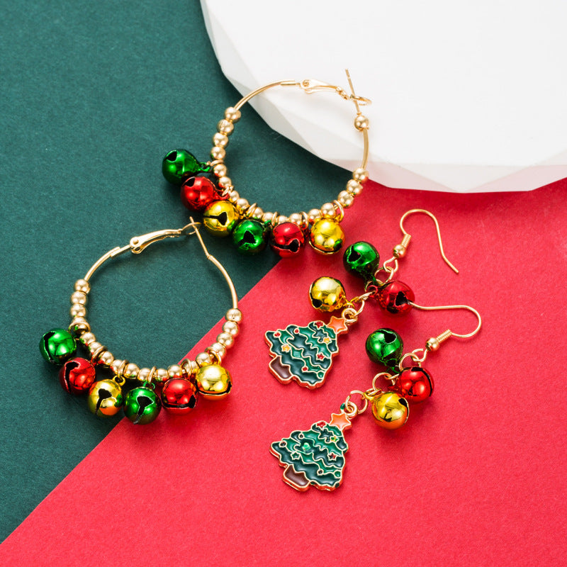 Christmas Series Long Christmas Tree Earrings