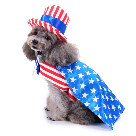 Funny Pet Halloween Costume American Patriot