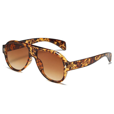 Sunglasses - Retro Punk Purple Gradient Fashion Rivets Unisex Sun Glasses