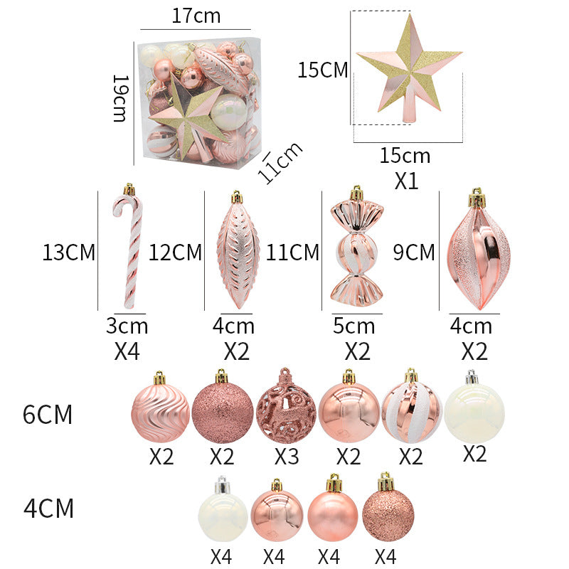 40PCS Christmas Ball Xmas Tree Ornaments