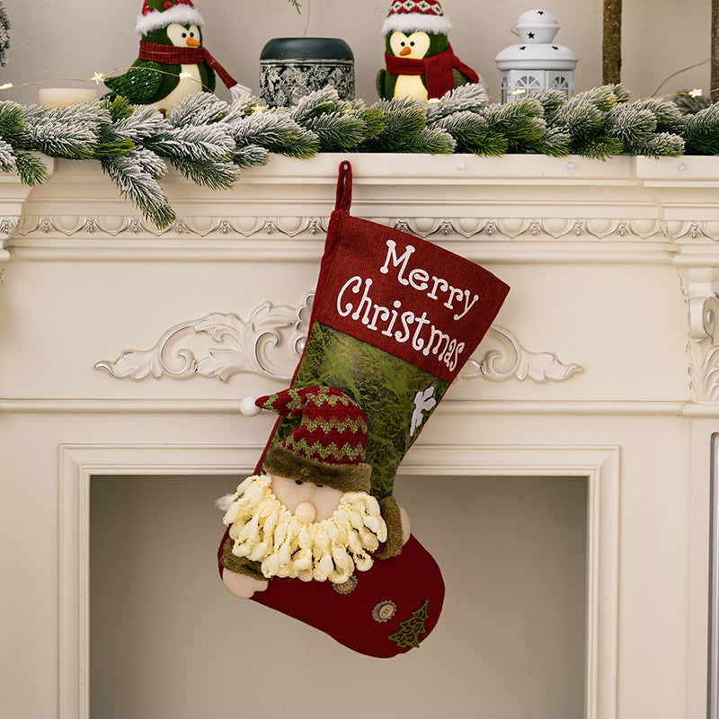 Christmas Stocking Cute 3D Xmas Sock