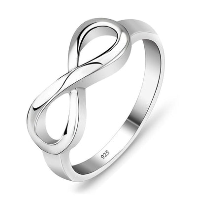 925 Silver Infinity Ring - GiddyGoatStore