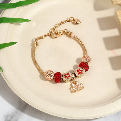 Christmas Bracelet - Beaded Xmas Bracelet