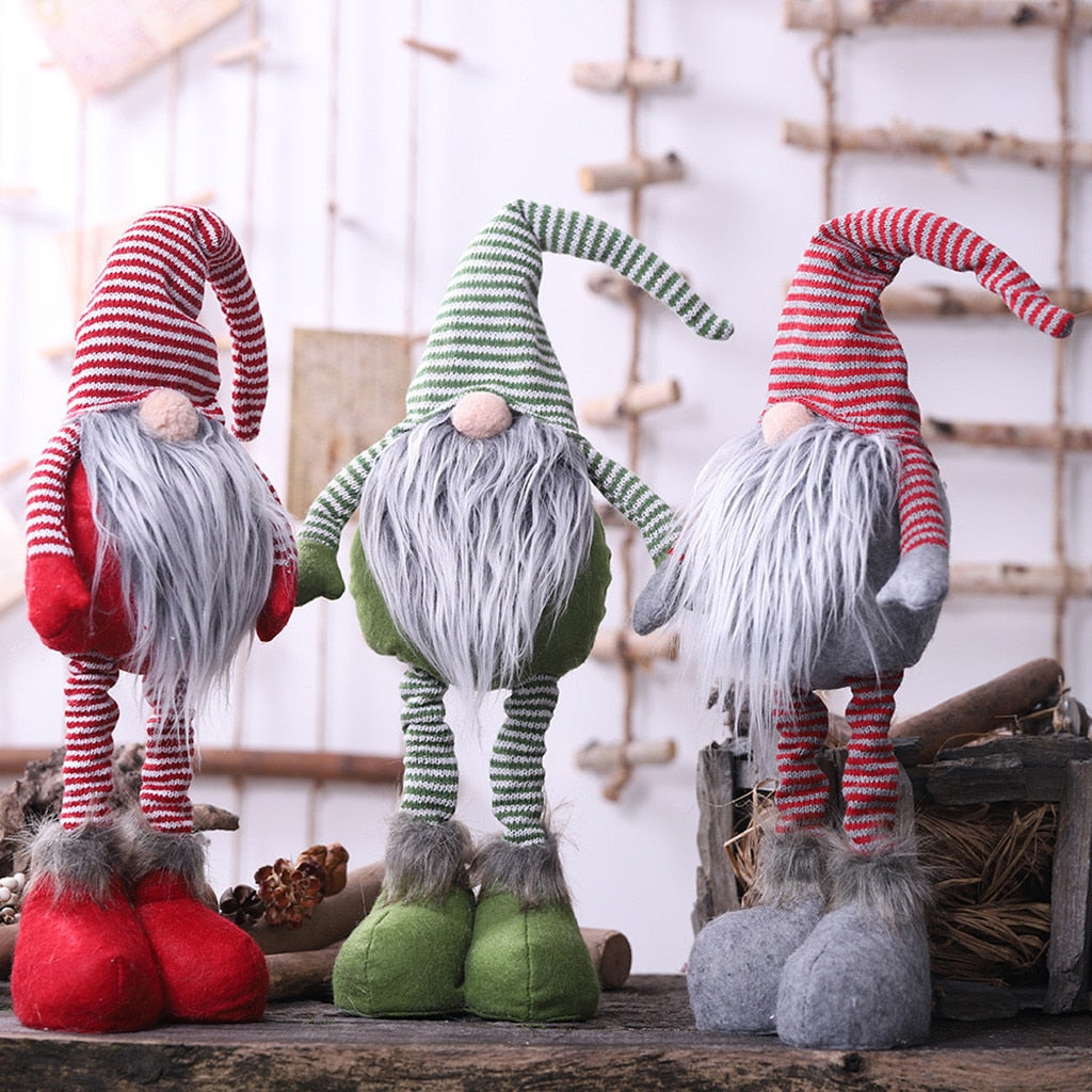 Christmas Striped Faceless Xmas Gnome Dolls