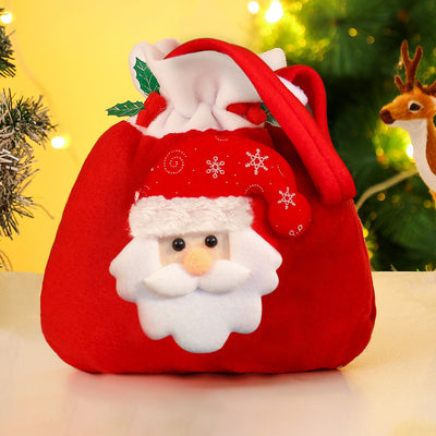 Christmas Gift Bags Flannel Candy Decorative Bags