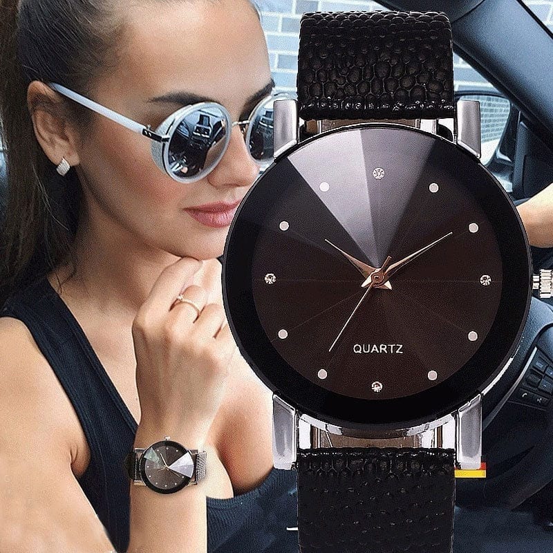 Watch - Women's Luxury Quartz Clock Leather Strap Watch