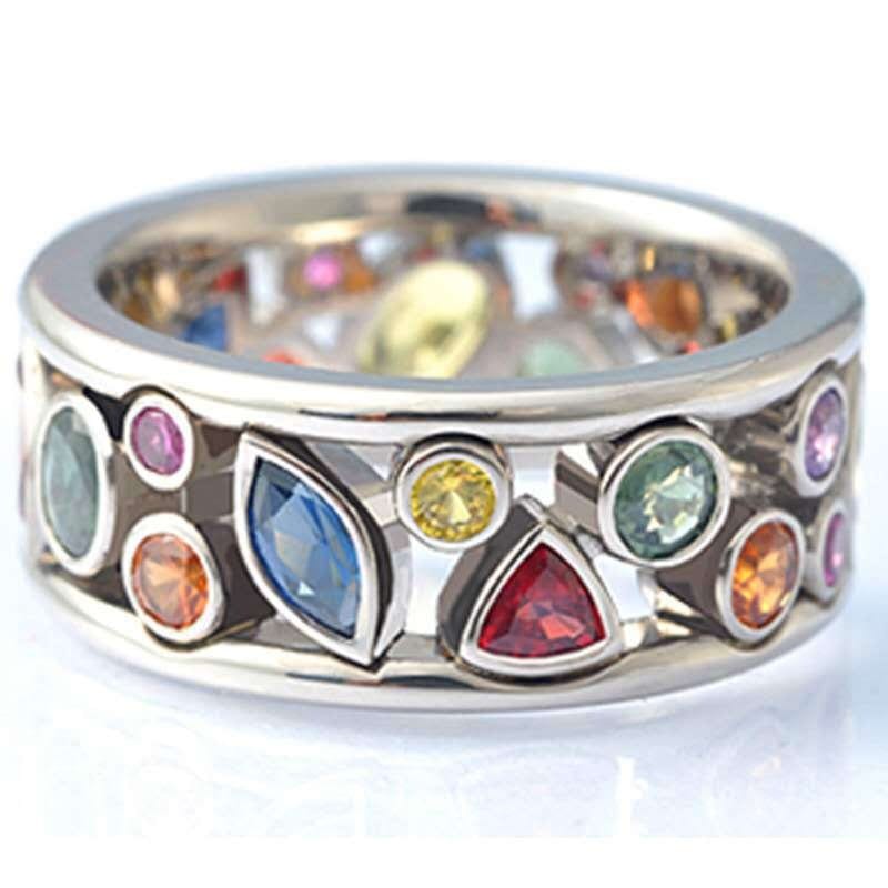 Ring - Women's CZ Diamond Multi-Color Ring