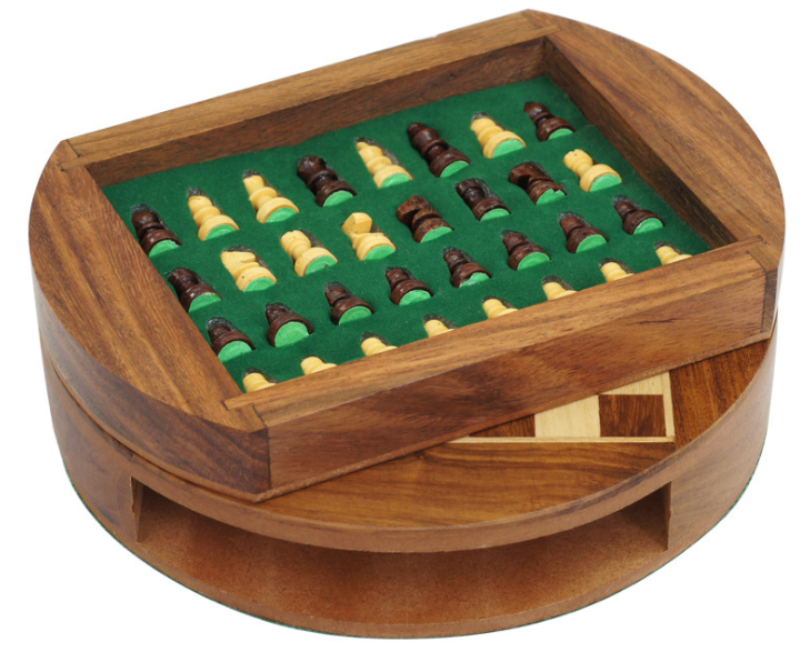 Magnetic Wooden Chess Set With Storage