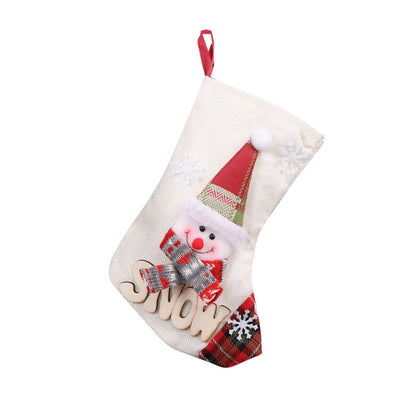 Christmas Stockings - Santa Claus Reindeer Snowman Xmas Stocking