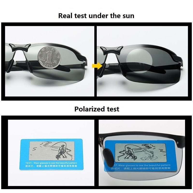 Gafas de sol - Gafas unisex camaleón de conducción polarizadas fotocromáticas con visión diurna y nocturna 