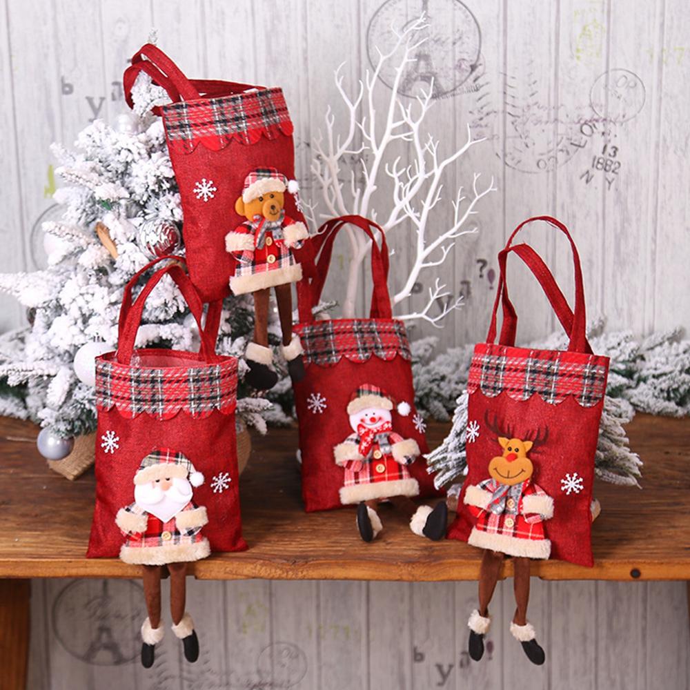 Cute Christmas Gift Xmas Bags With Legs