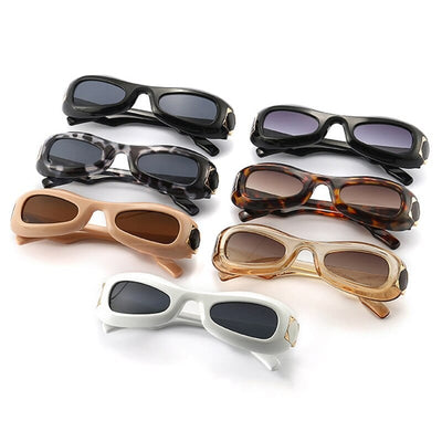 Sunglasses - Oval Champagne Vintage Cat Eye Unisex UV400 Sun Glasses