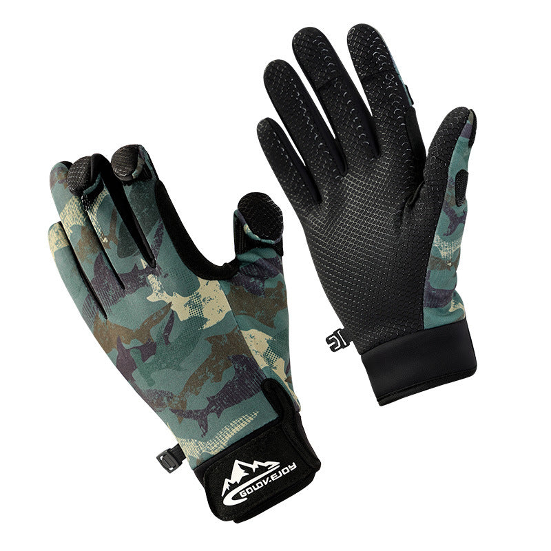 Gloves - Men's Outdoor Bush Craft Non-Slip Fishing Gloves