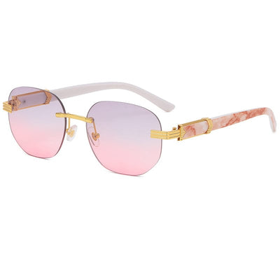 Sunglasses - Marble-Wood Grain Trendy Men's UV400 Sun Glasses