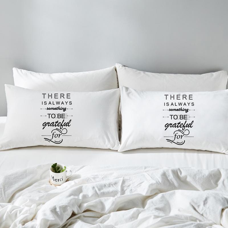 Pillow Case - X2 Thanksgiving There is Always Something to be Grateful for - GiddyGoatStore