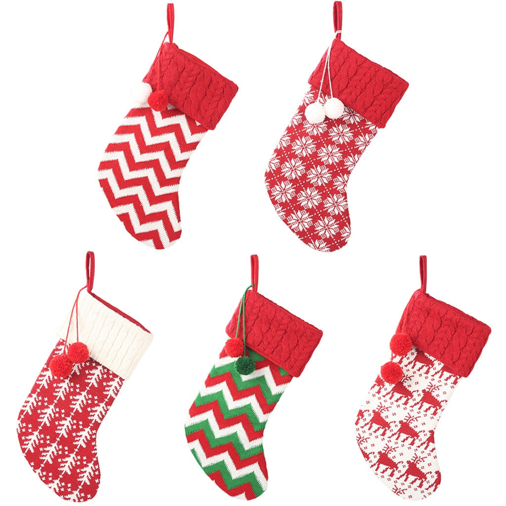 Large Christmas Stocking Cloth Xmas Socks