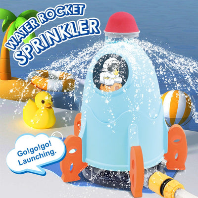 Lift-Off Space Rocket Sprinkler Spray Water Toy