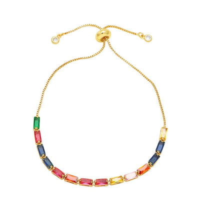 Bracelet - Women's Colorful Zircon Bracelet