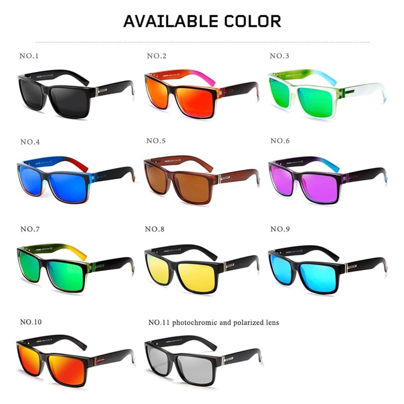 Sunglasses - Polarized KDEAM Shocking Colors Photochromic Sun Glasses