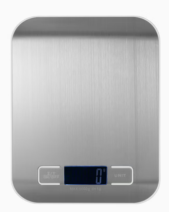 Silver Electronic Kitchen Scale