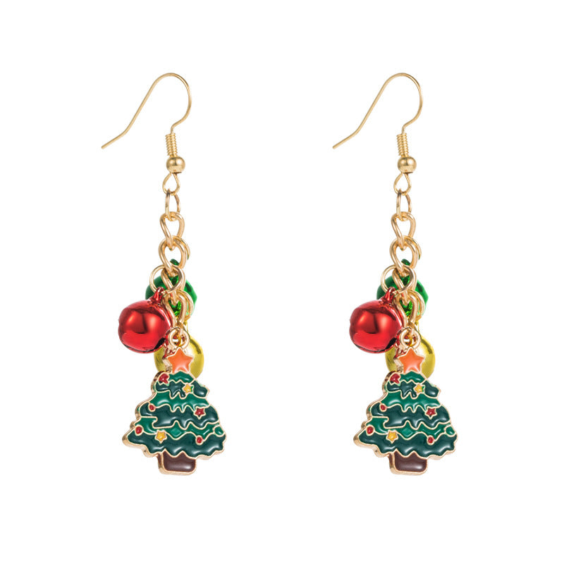 Christmas Series Long Christmas Tree Earrings