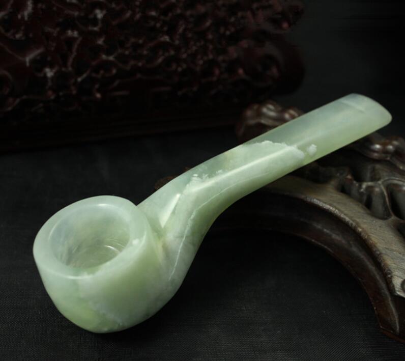Hand-Made Jade Smoking Tobacco Pipe