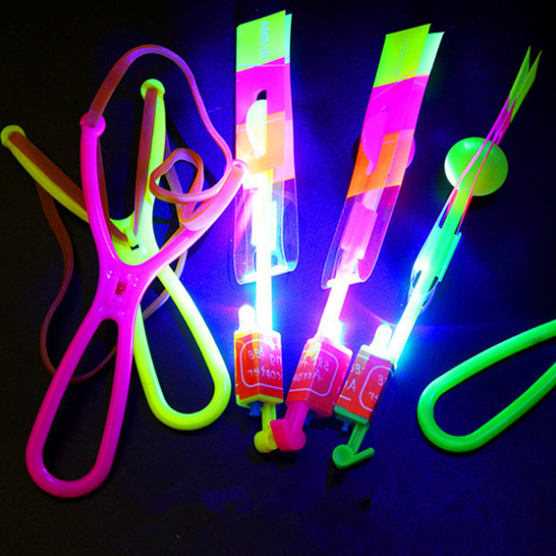 Kids Flying Glowing Arrow Sling Shot