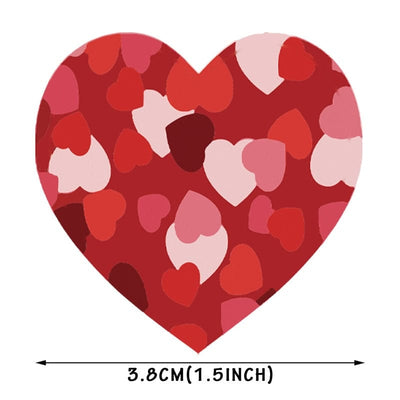 Valentine's Day Heart Shape Labels - 500pcs - GiddyGoatStore