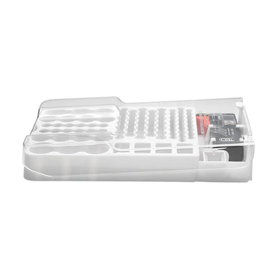 93 Battery Transparent Storage Organizer Box With Battery Tester