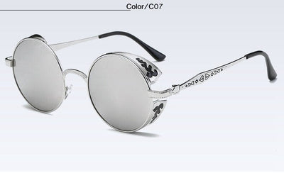 Gafas de sol - Gafas de sol redondas vintage steampunk moda unisex UV400 